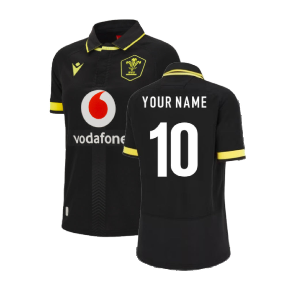 2023-2024 Wales Rugby Away Poly Replica Shirt (Ladies) (Your Name)_0