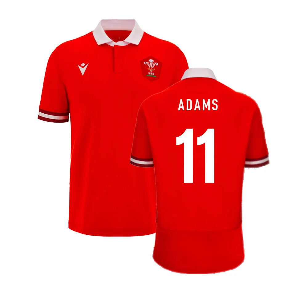 2023-2024 Wales Rugby Home Cotton Shirt (Adams 11)_0