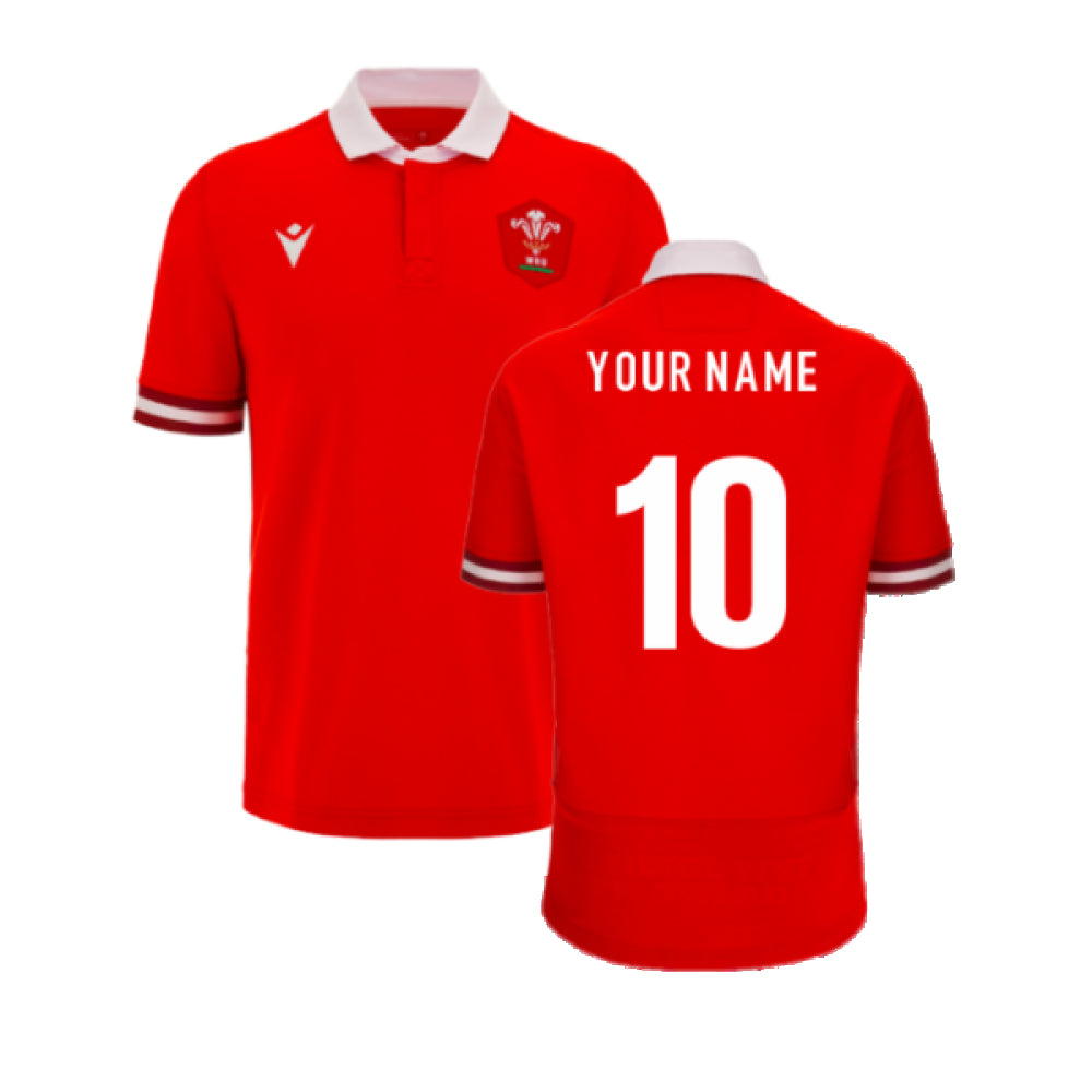 2023-2024 Wales Rugby Home Cotton Shirt (Your Name)_0