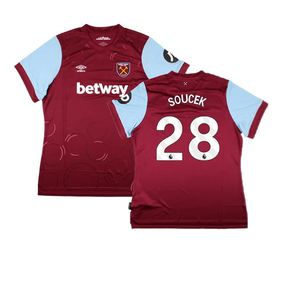 2023-2024 West Ham United Home Shirt (Womens) (SOUCEK 28)_0