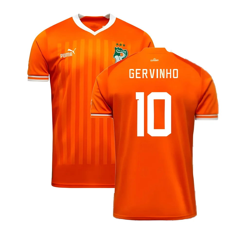 2023 Ivory Coast Home AFCON Winner Shirt (Gervinho 10)_0