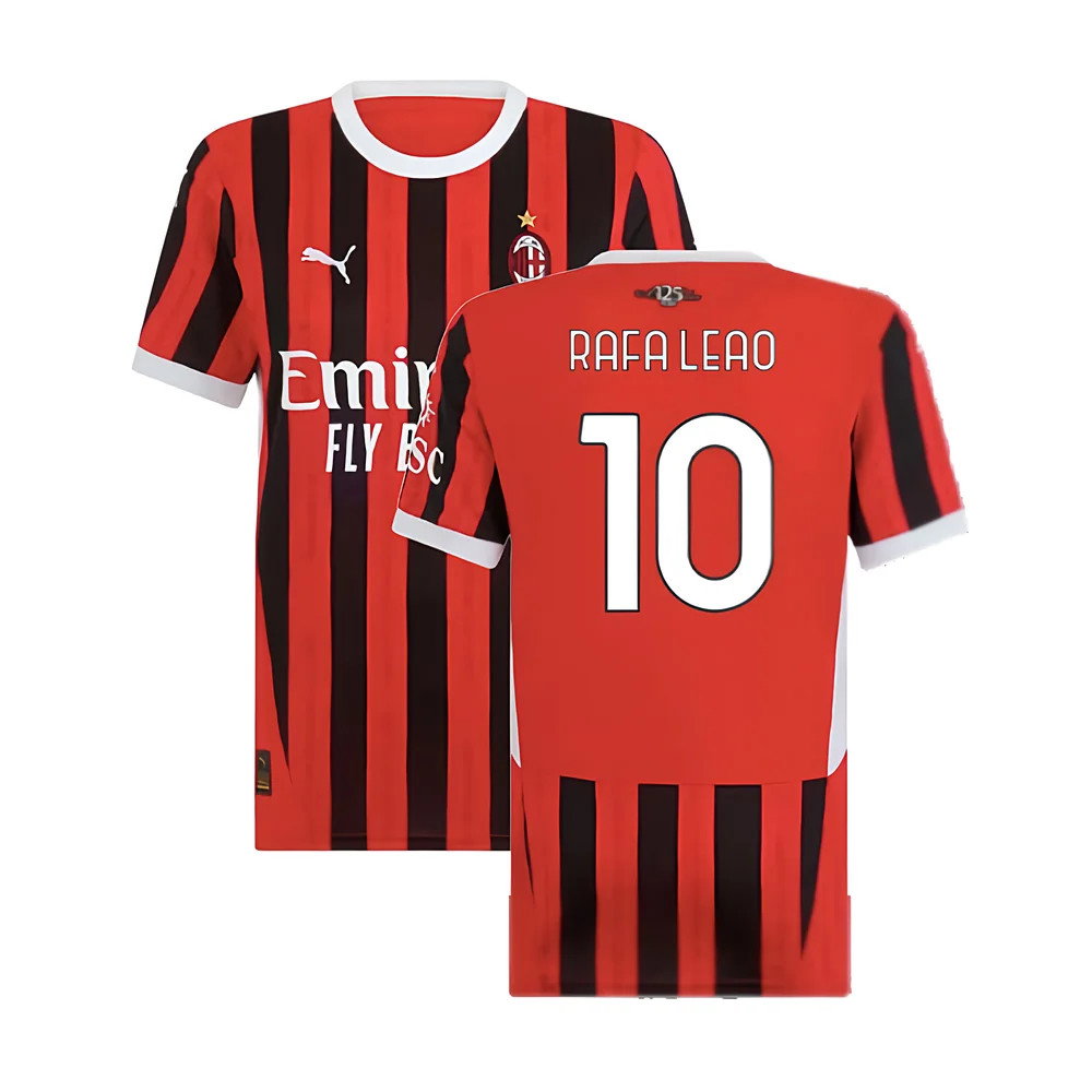 2024-2025 AC Milan Home Shirt (Womens) (Rafa Leao 10)_0