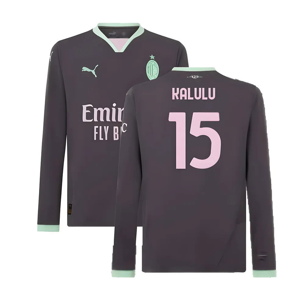 2024-2025 AC Milan Third Long Sleeve Shirt (Kalulu 15)_0