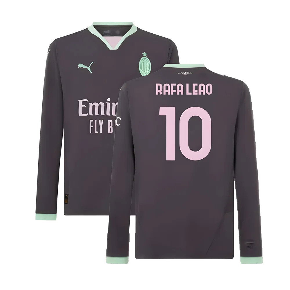 2024-2025 AC Milan Third Long Sleeve Shirt (Rafa Leao 10)_0