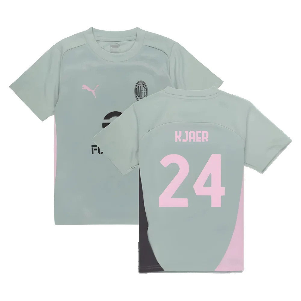 2024-2025 AC Milan Training Shirt (Green Fog) - Kids (Kjaer 24)_0