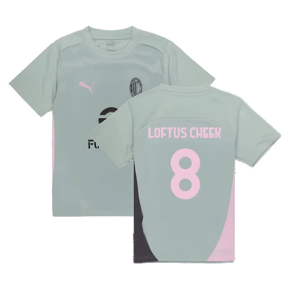 2024-2025 AC Milan Training Shirt (Green Fog) - Kids (Loftus Cheek 8)_0