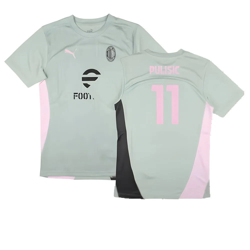 2024-2025 AC Milan Training Shirt (Green Fog) (Pulisic 11)_0