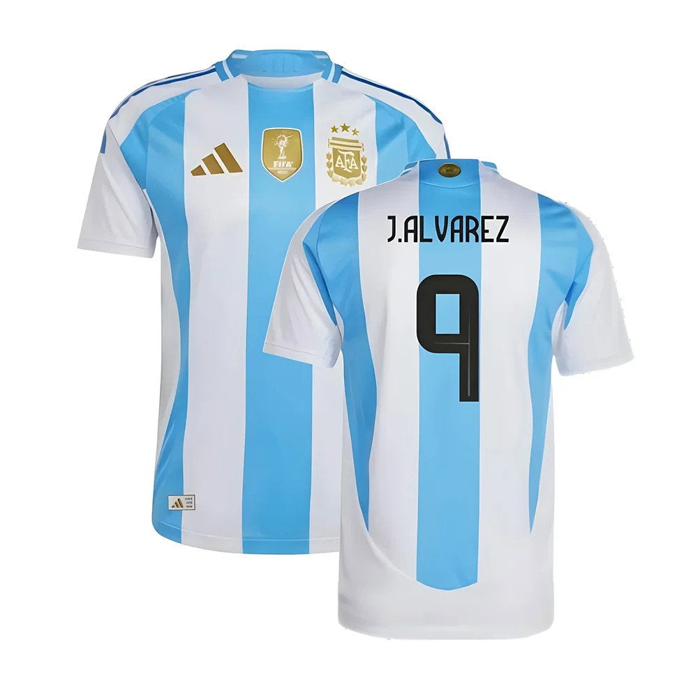 2024-2025 Argentina Authentic Home Shirt (J.ALVAREZ 9)_0