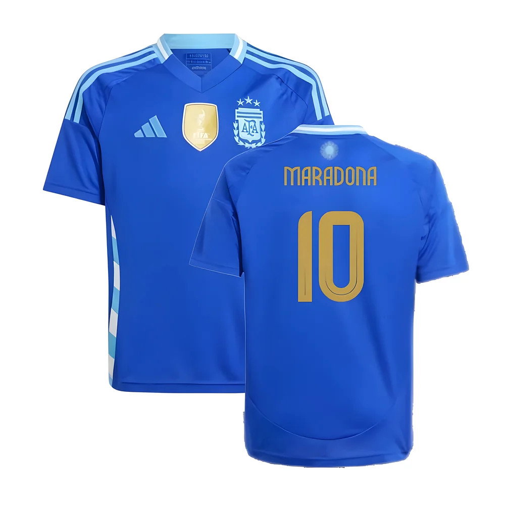 2024-2025 Argentina Away Shirt (Kids) (MARADONA 10)_0
