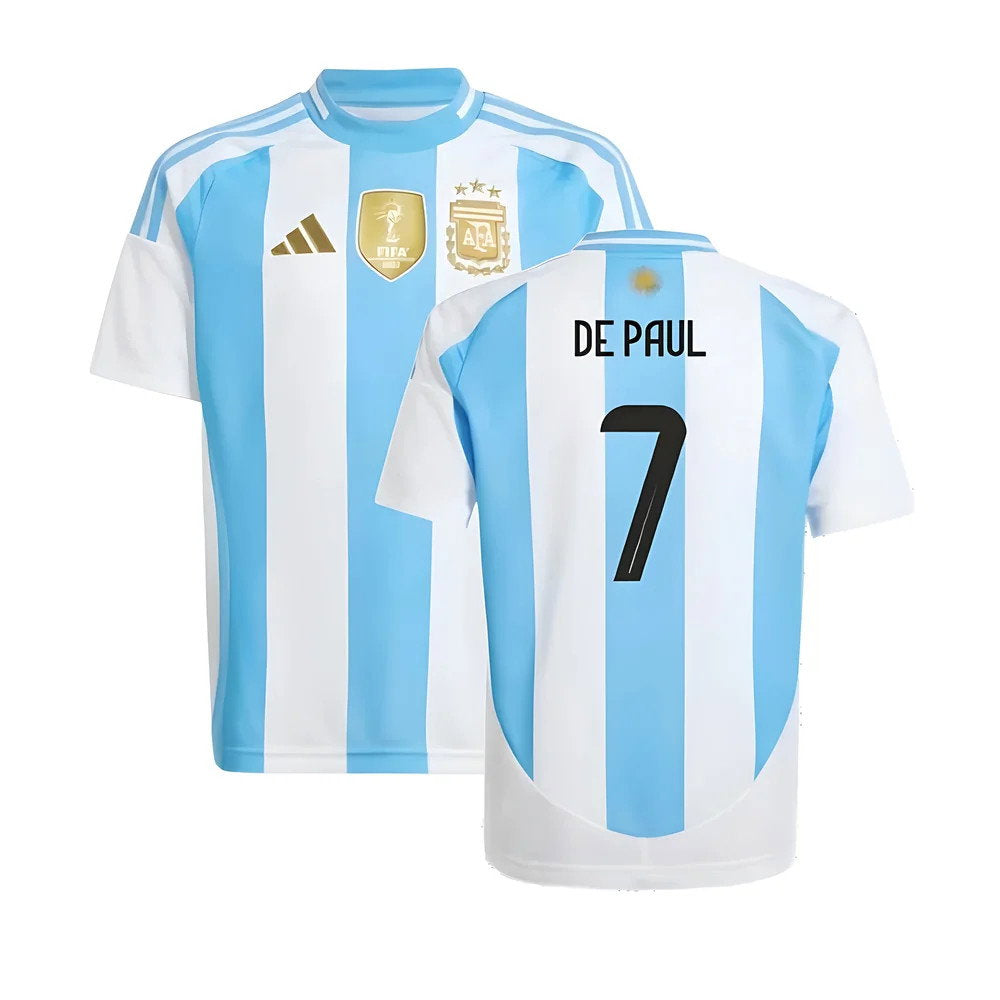 2024-2025 Argentina Home Shirt (Kids) (DE PAUL 7)_0