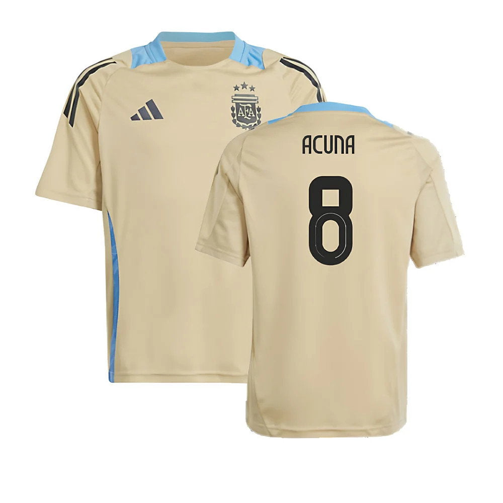 2024-2025 Argentina Training Jersey (Hazy Beige) - Kids (ACUNA 8)_0