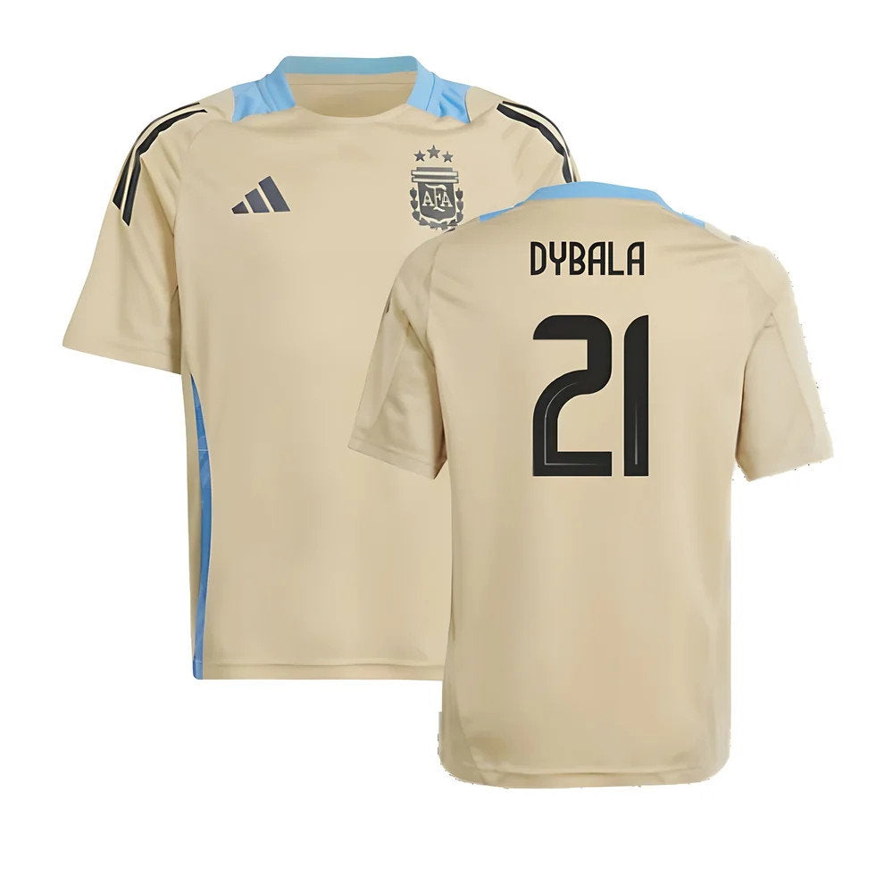 2024-2025 Argentina Training Jersey (Hazy Beige) - Kids (DYBALA 21)_0
