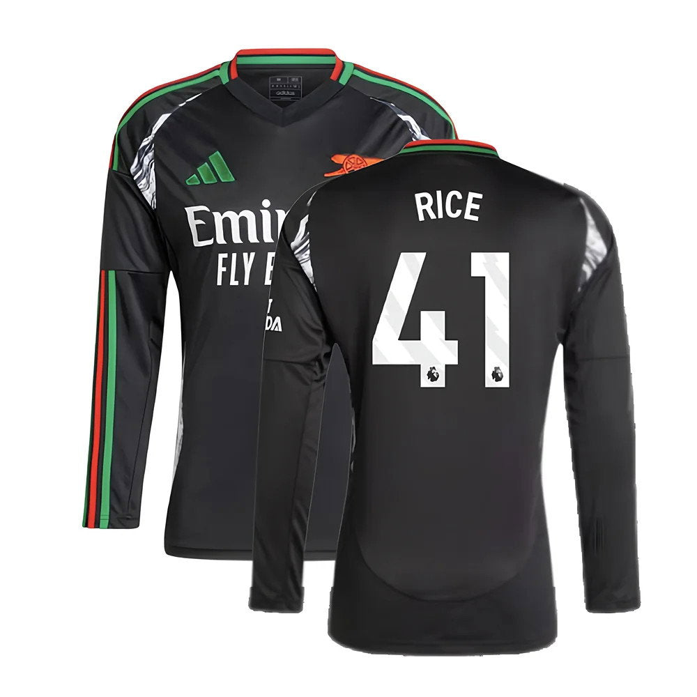 2024-2025 Arsenal Away Long Sleeve Shirt (Rice 41)_0