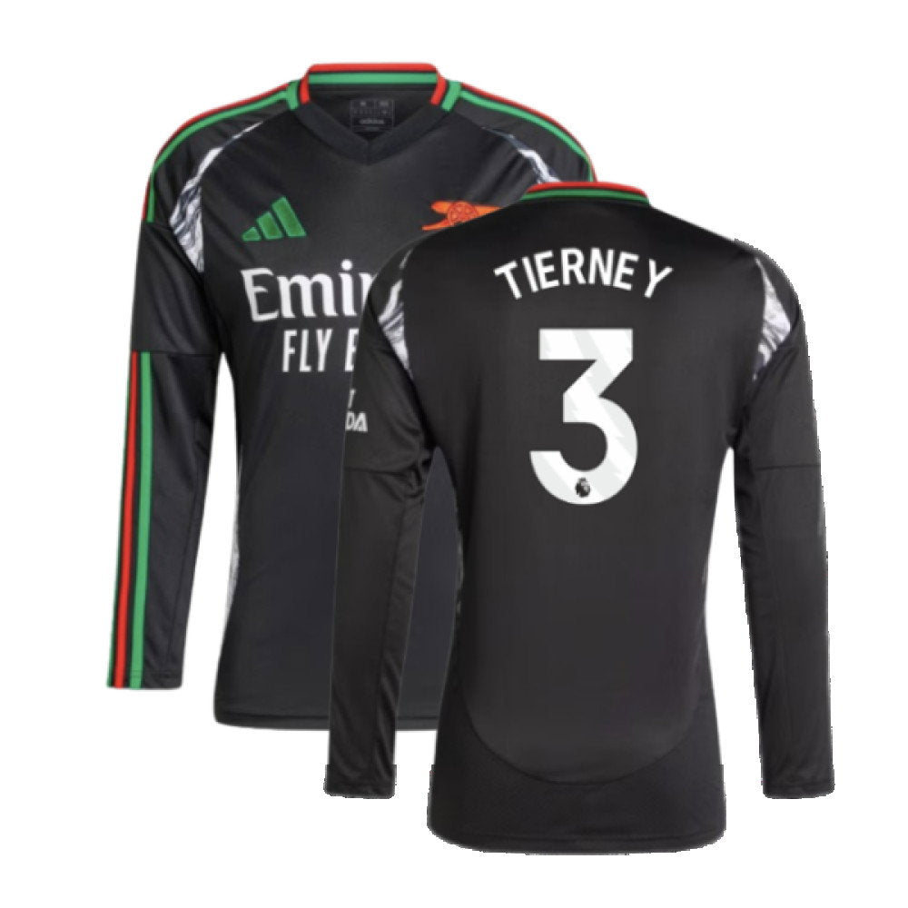 2024-2025 Arsenal Away Long Sleeve Shirt (Tierney 3)_0