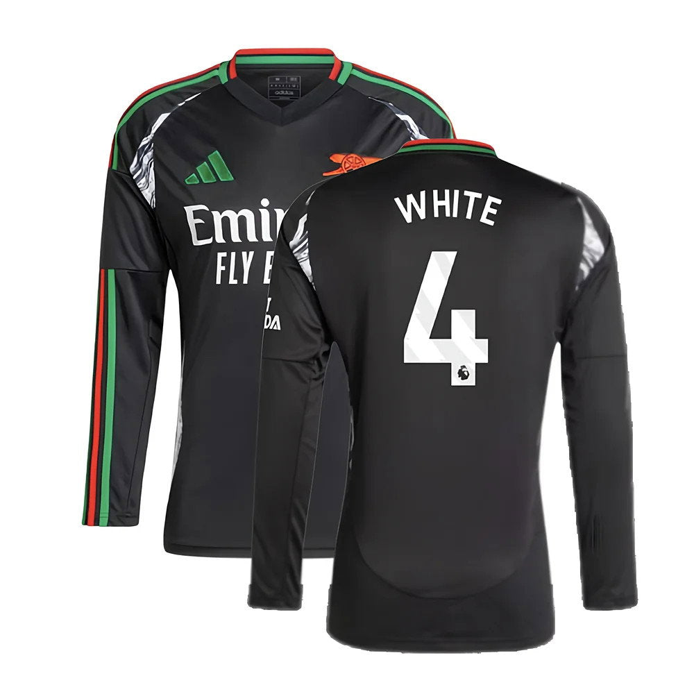 2024-2025 Arsenal Away Long Sleeve Shirt (White 4)_0