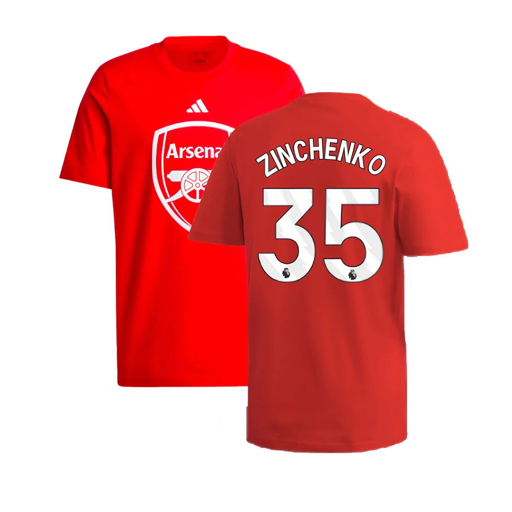 2024-2025 Arsenal DNA Graphic Tee (Red) (Zinchenko 35)_0