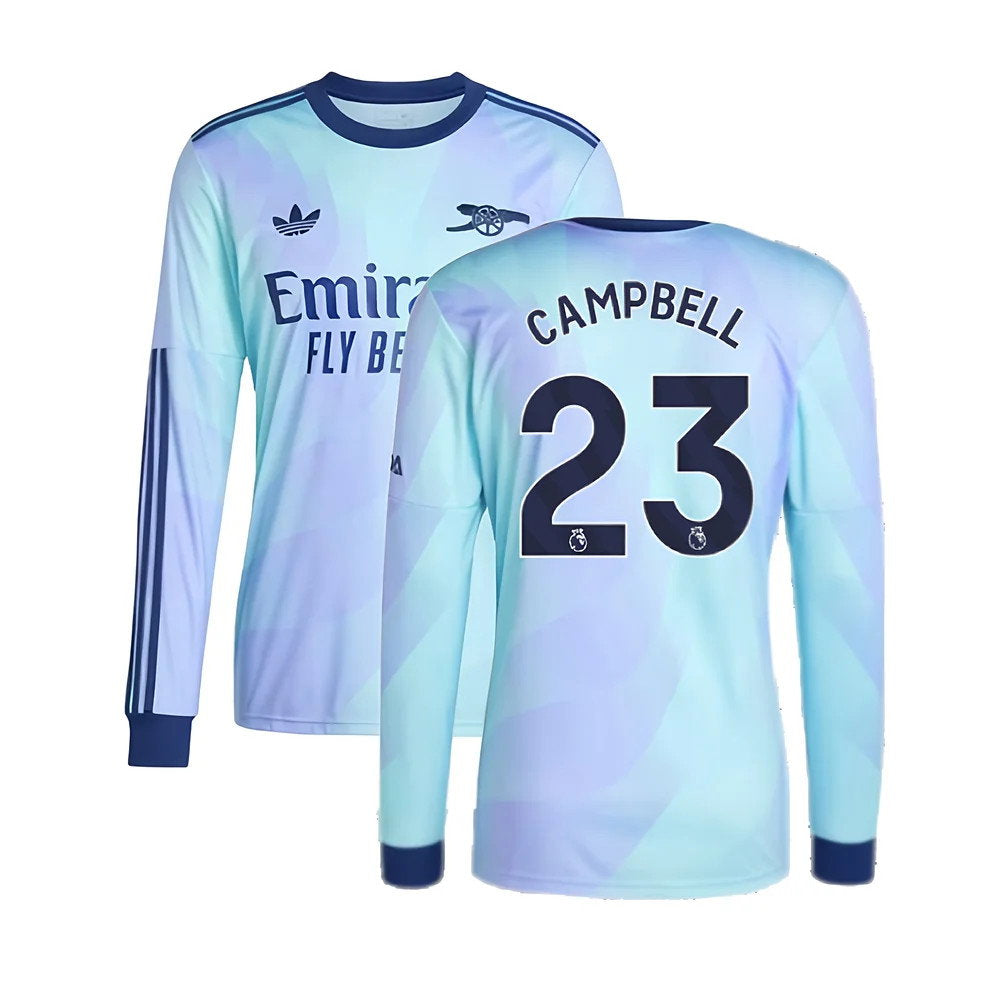 2024-2025 Arsenal Long Sleeve Third Shirt (Campbell 23)_0