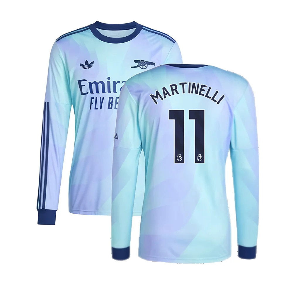 2024-2025 Arsenal Long Sleeve Third Shirt (Martinelli 11)_0
