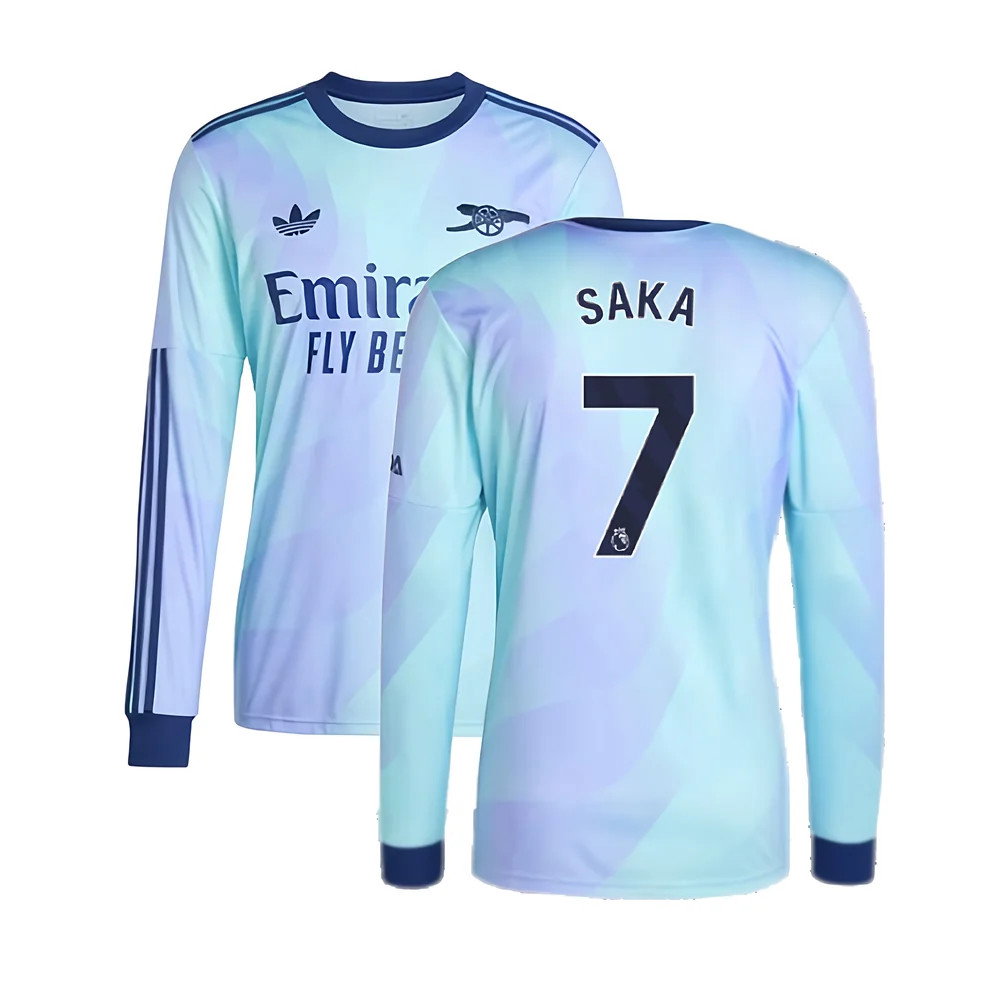 2024-2025 Arsenal Long Sleeve Third Shirt (Saka 7)_0