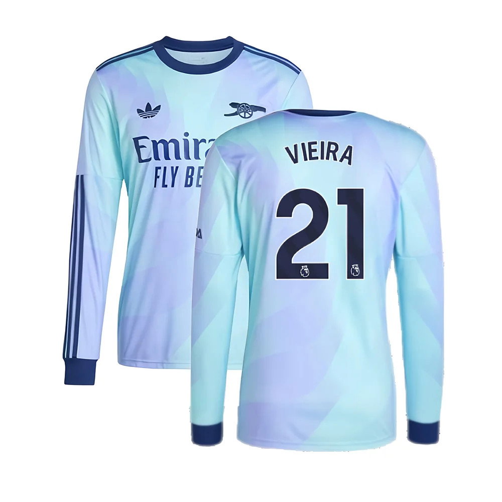 2024-2025 Arsenal Long Sleeve Third Shirt (Vieira 21)_0