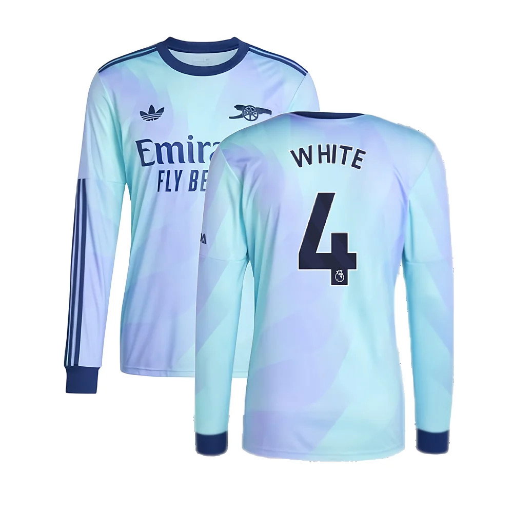 2024-2025 Arsenal Long Sleeve Third Shirt (White 4)_0