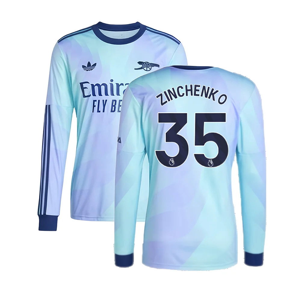 2024-2025 Arsenal Long Sleeve Third Shirt (Zinchenko 35)_0