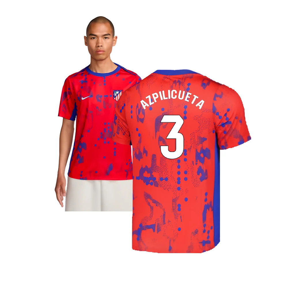 2024-2025 Atletico Madrid Dri-FIT Pre-Match Shirt (Red) (Azpilicueta 3)_0