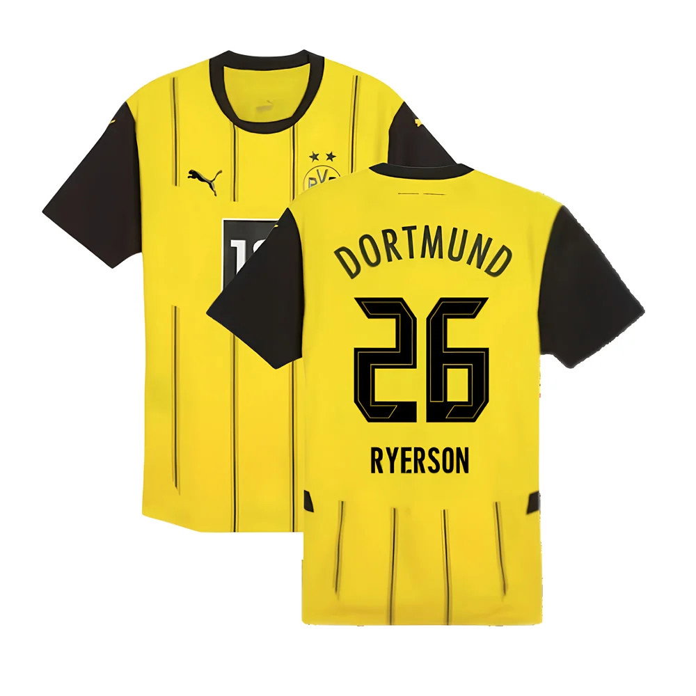 2024-2025 Borussia Dortmund Authentic Home Shirt (Ryerson 26)_0