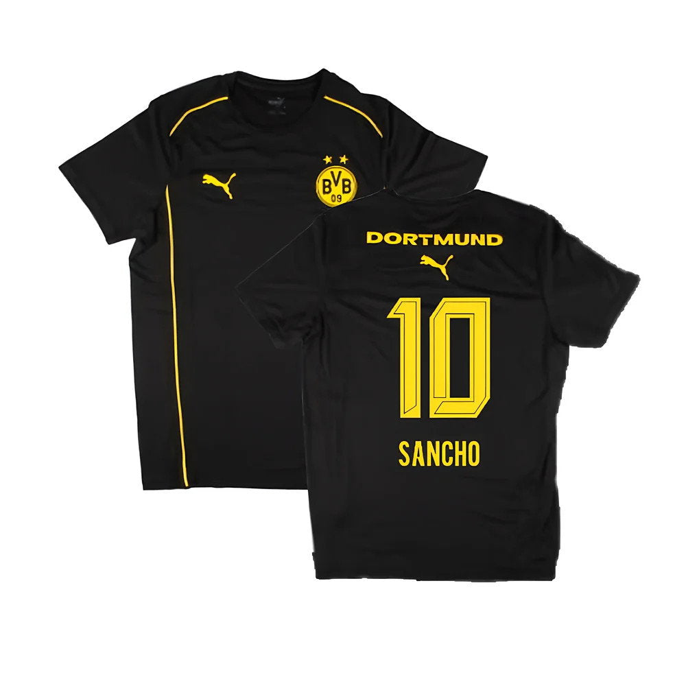 2024-2025 Borussia Dortmund Casuals Tee (Black) (Sancho 10)_0