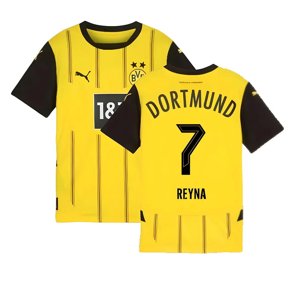 2024-2025 Borussia Dortmund Home Shirt (Kids) (Reyna 7)_0