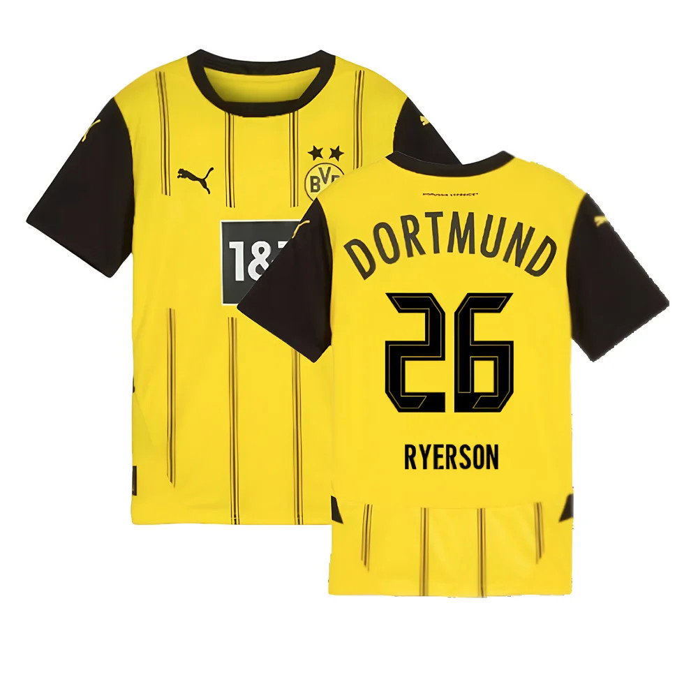 2024-2025 Borussia Dortmund Home Shirt (Kids) (Ryerson 26)_0
