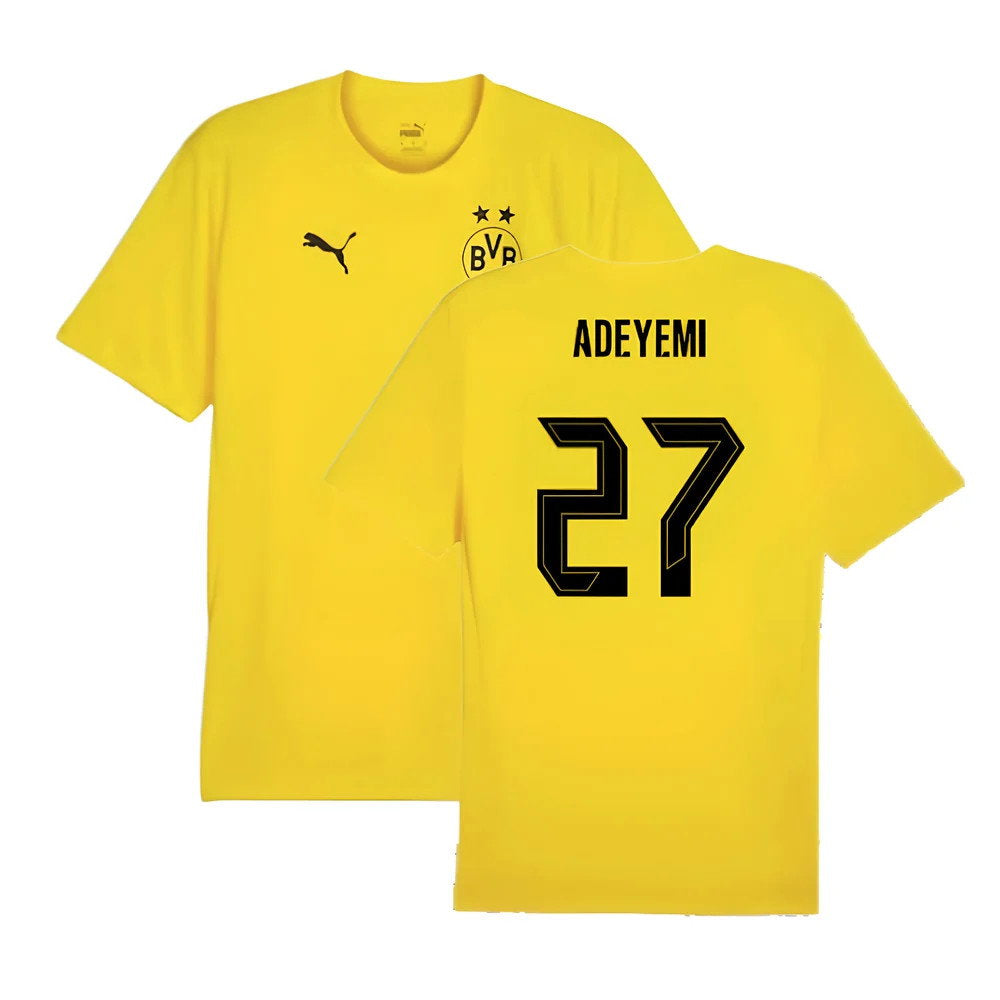 2024-2025 Borussia Dortmund Training Shirt (Yellow) - Kids (Adeyemi 27)_0