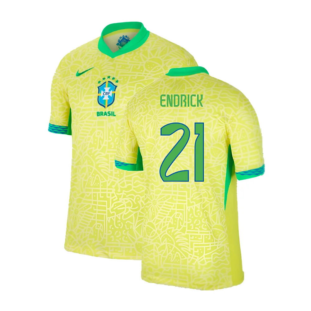 2024-2025 Brazil Home Shirt (Endrick 21)_0
