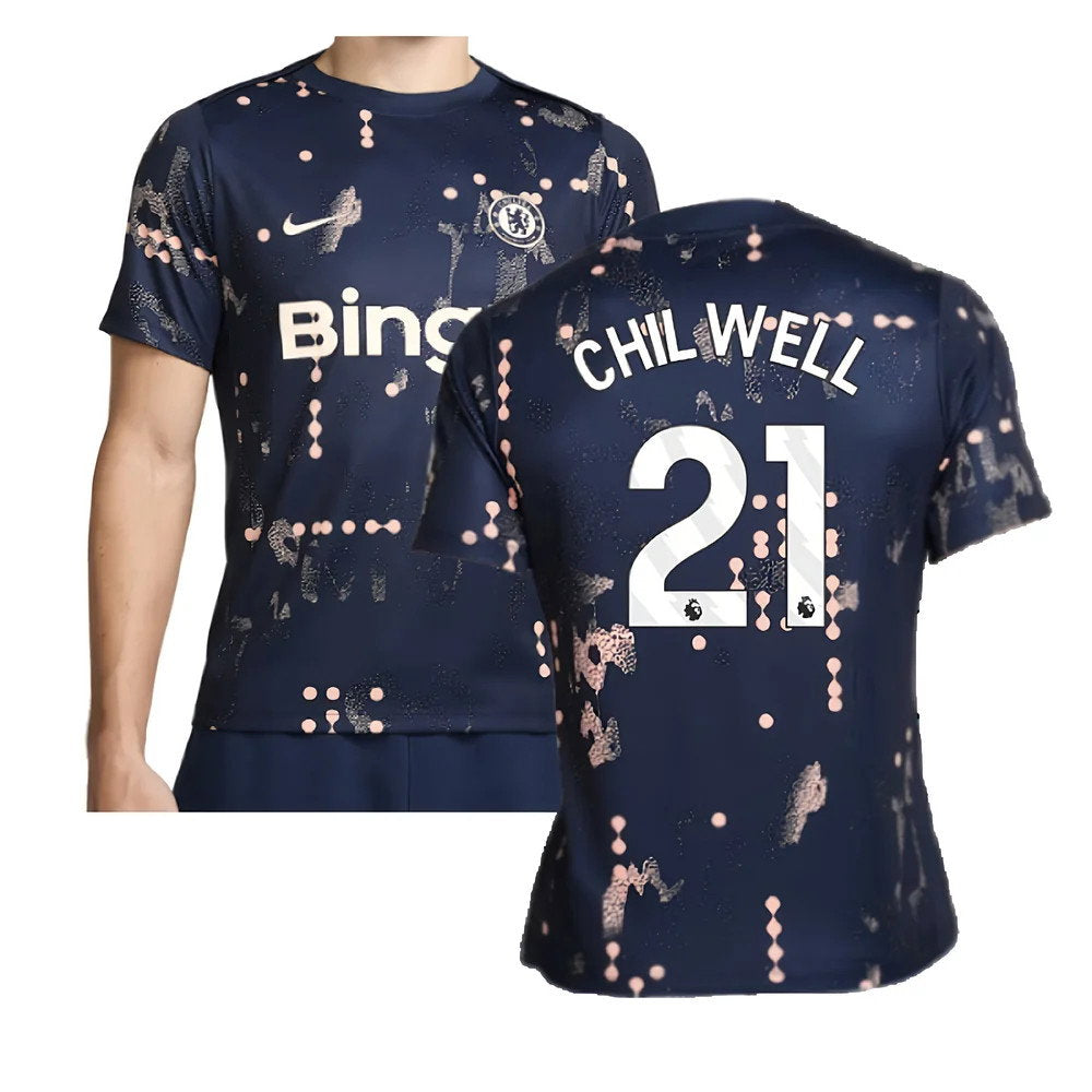 2024-2025 Chelsea Academy Pro Pre-Match Shirt (Obsidian) (Chilwell 21)_0