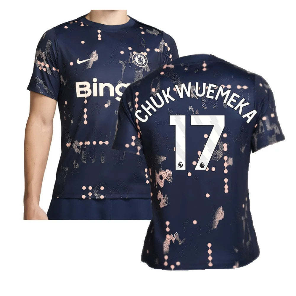 2024-2025 Chelsea Academy Pro Pre-Match Shirt (Obsidian) (Chukwuemeka 17)_0