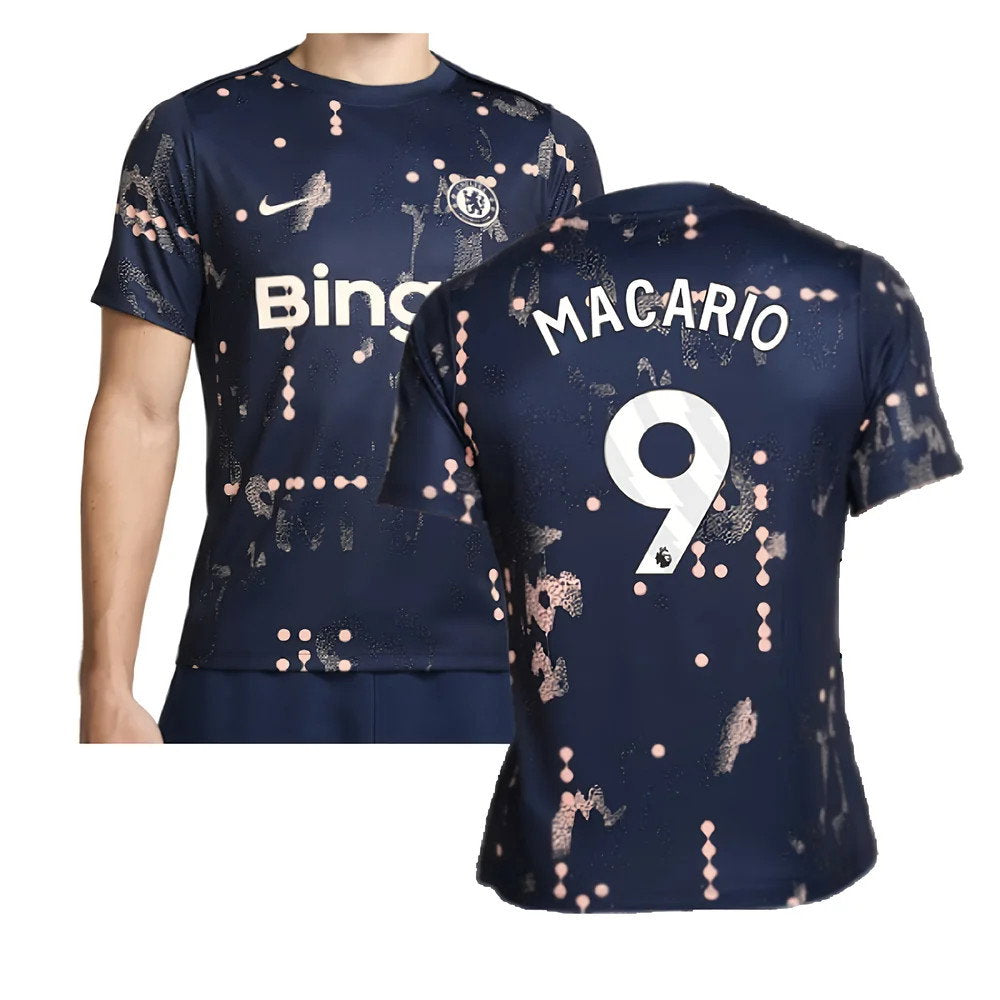 2024-2025 Chelsea Academy Pro Pre-Match Shirt (Obsidian) (Macario 9)_0