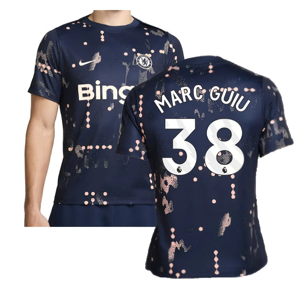 2024-2025 Chelsea Academy Pro Pre-Match Shirt (Obsidian) (Marc Guiu 38)_0