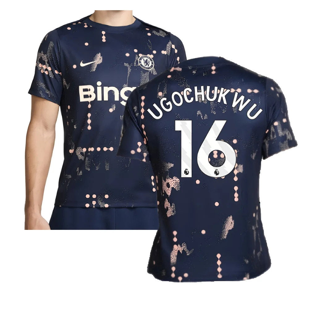 2024-2025 Chelsea Academy Pro Pre-Match Shirt (Obsidian) (Ugochukwu 16)_0