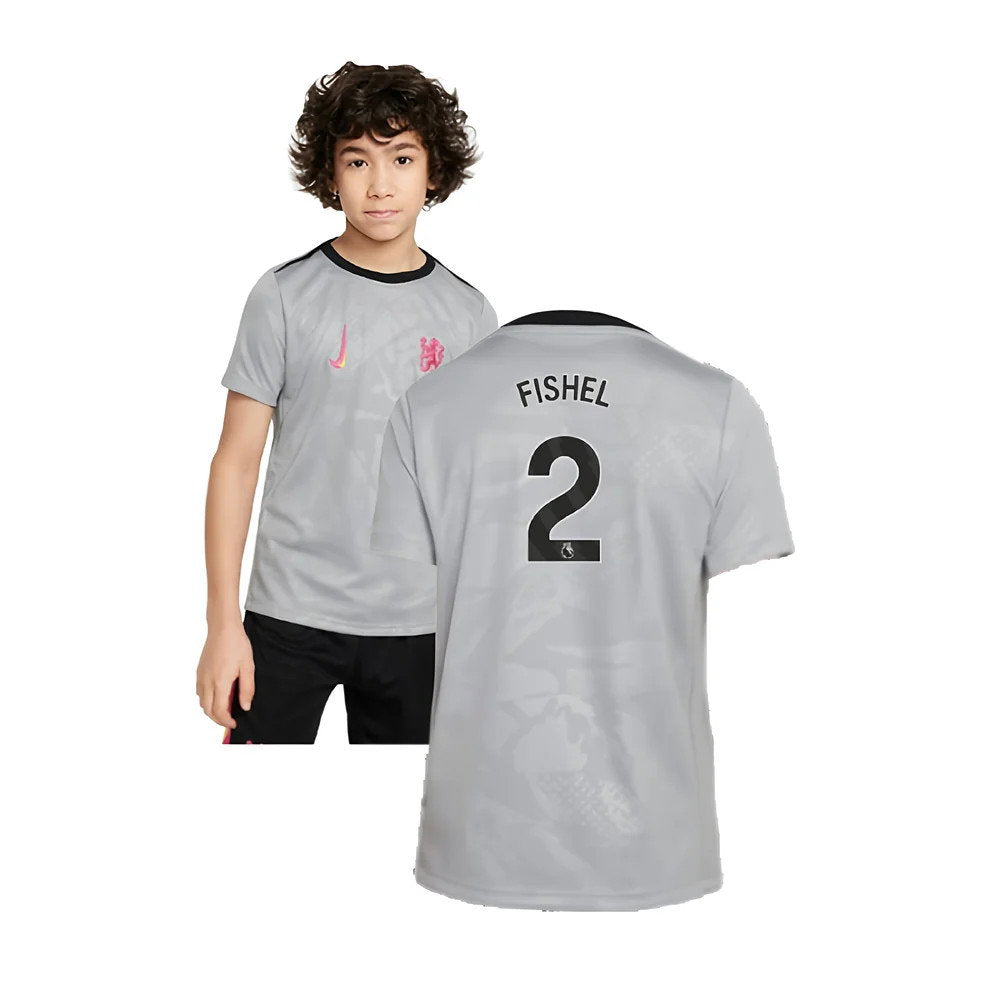2024-2025 Chelsea Third Academy Pre-Match Shirt (Grey) - Kids (Fishel 2)_0