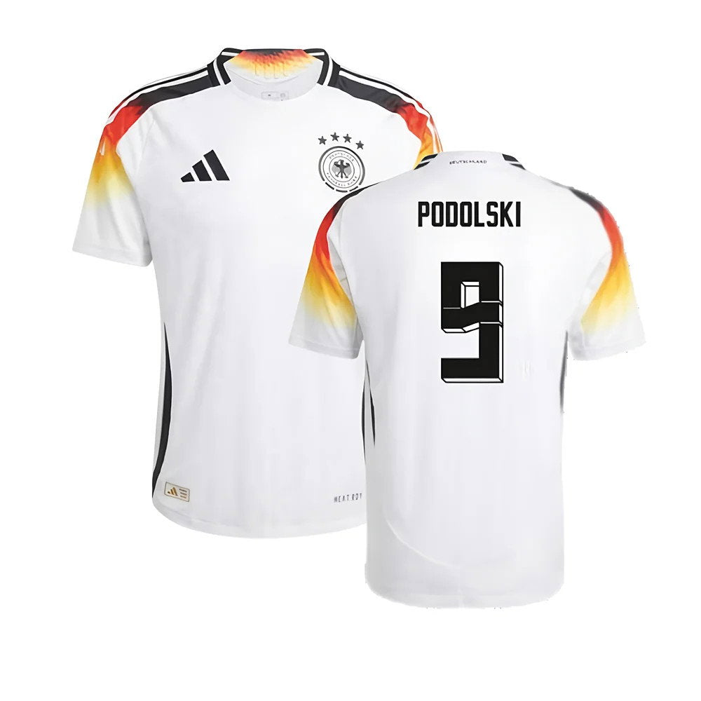 2024-2025 Germany Authentic Home Shirt (Podolski 9)_0