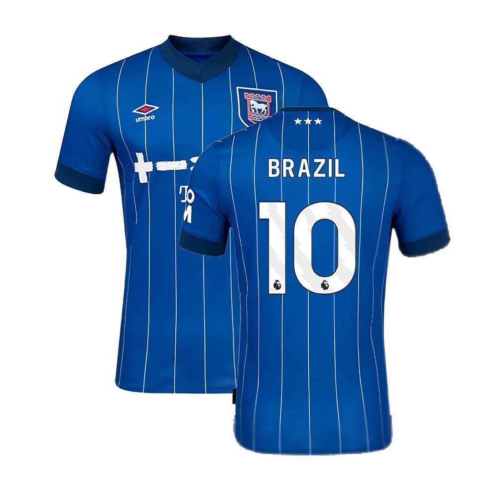 2024-2025 Ipswich Town Home Shirt (Brazil 10)_0