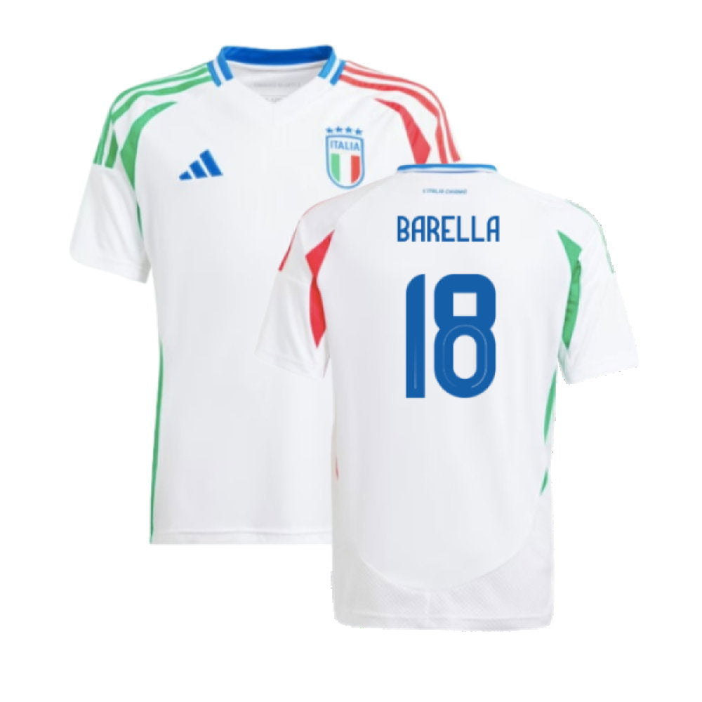 2024-2025 Italy Away Shirt (Kids) (BARELLA 18)_0