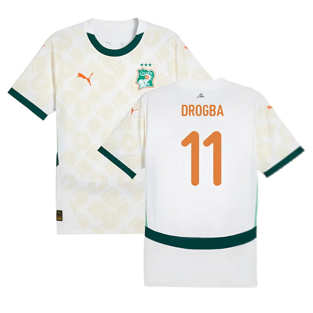 2024-2025 Ivory Coast Away Shirt (Drogba 11)_0
