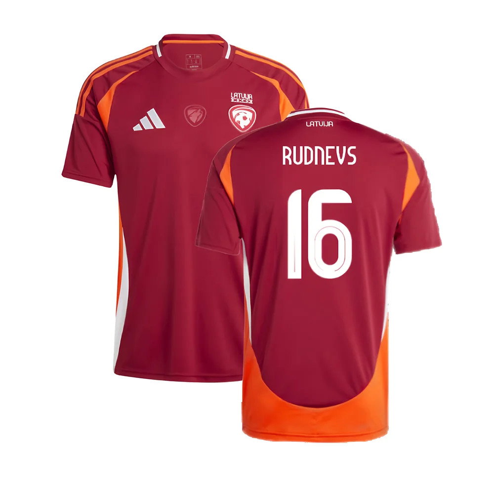 2024-2025 Latvia Home Shirt (Rudnevs 16)_0
