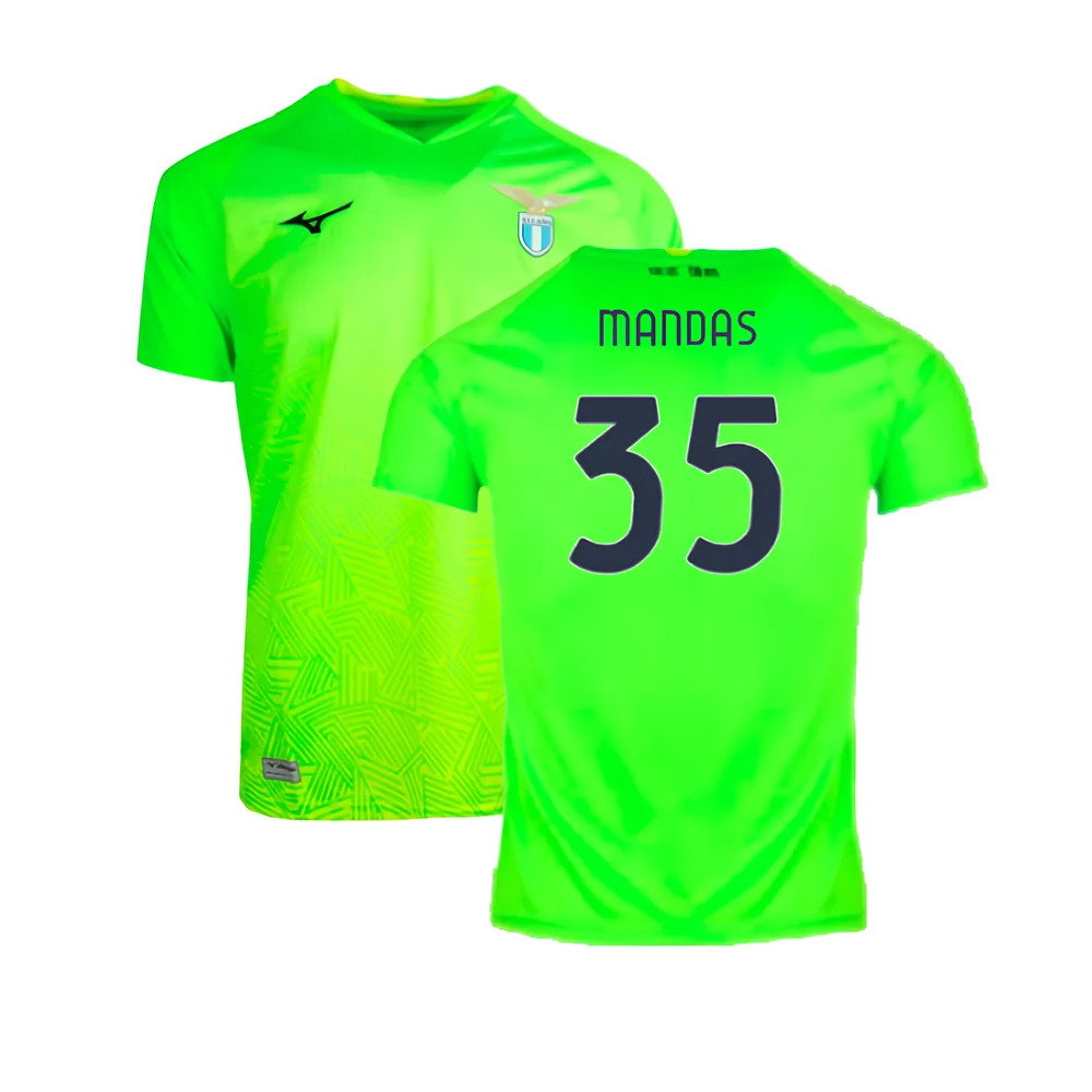 2024-2025 Lazio Home Goalkeeper Shirt (Green) - Kids (Mandas 35)_0