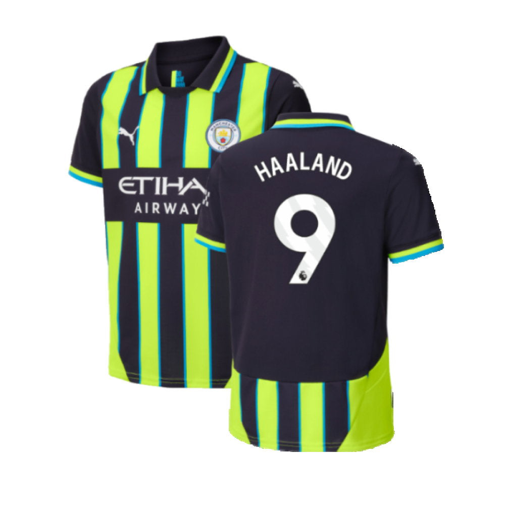 2024-2025 Man City Away Shirt (Kids) (Haaland 9)_0