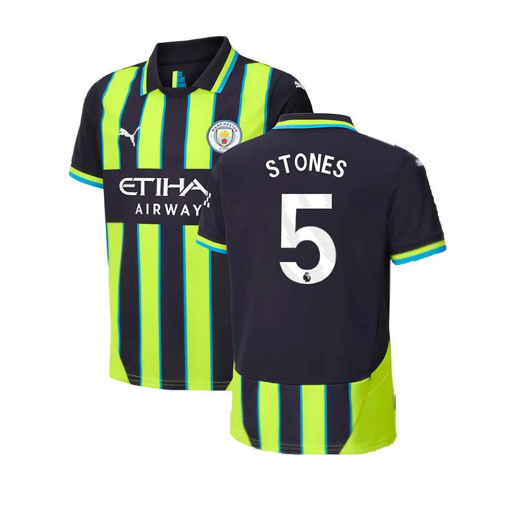 2024-2025 Man City Away Shirt (Kids) (Stones 5)_0