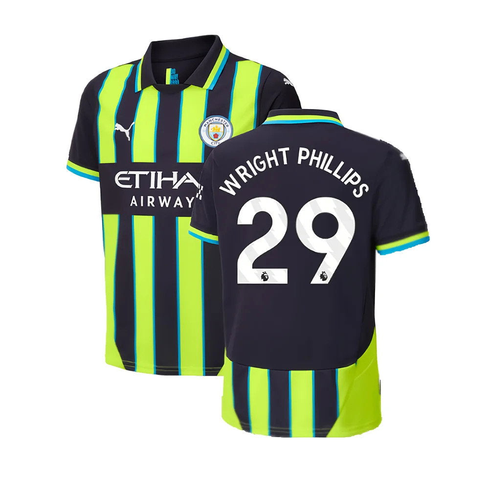 2024-2025 Man City Away Shirt (Kids) (Wright Phillips 29)_0