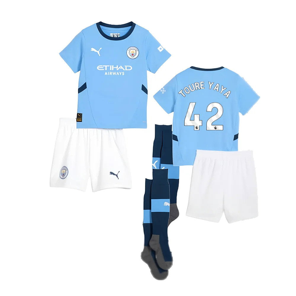 2024-2025 Man City Home Mini Kit (Toure Yaya 42)_0