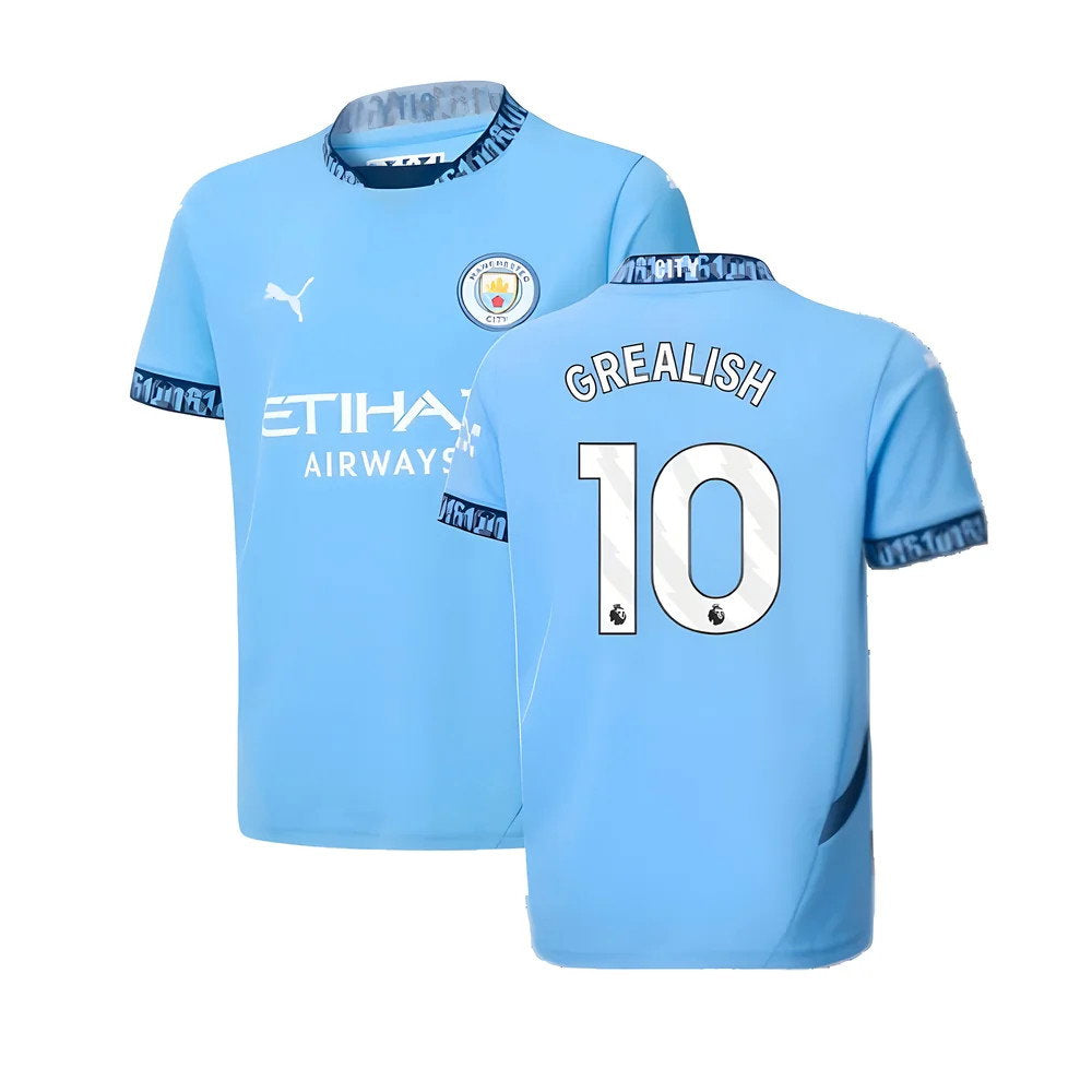 2024-2025 Man City Home Shirt (Kids) (Grealish 10)_0